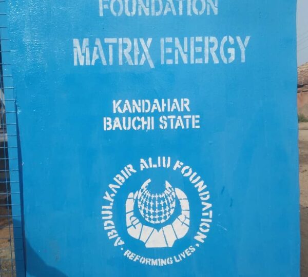 AAF in collaboration with Matrix Energy commissioned a Solar-Powered Borehole for the Kandahar Community in Bauchi