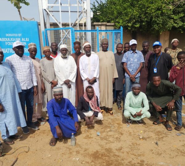 AAF in collaboration with Matrix Energy commissioned a Solar-Powered Borehole for the Kandahar Community in Bauchi